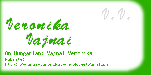 veronika vajnai business card